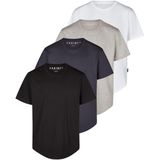 DENIMFY Heren T-Shirt DFPaco 4 Pack Set regular fit Veelkleurig S Ronde Hals Volwassenen
