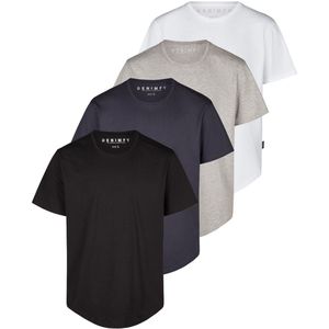 DENIMFY Heren T-Shirt DFPaco 4 Pack Set regular fit Veelkleurig S Ronde Hals Volwassenen
