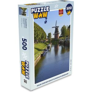 Puzzel Dokkum - Molen - Boot - Legpuzzel - Puzzel 500 stukjes