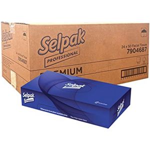 Multipack Gezichtsdoekjes - 24 Dozen van 50 Stuks - 3-laags Zacht en Absorberend Tissuepapier