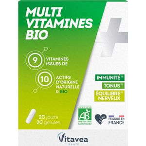 Vitavea Multivitaminen Biologisch 20 Capsules