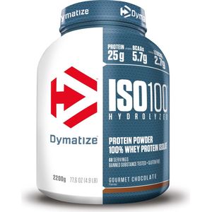 Dymatize ISO-100 Hydrolyzed - Eiwitpoeder / Eiwitshake - 2200 gram - Chocolade