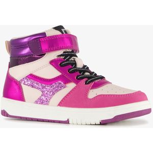 Blue Box hoge meisjes sneakers roze met glitters - Maat 29