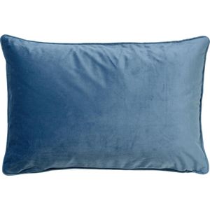 Dutch Decor FINN - Kussenhoes velvet 40x60 cm - Provincial Blue - lichtblauw - met rits