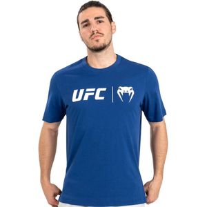 UFC Venum Classic T-Shirt Navy Blauw Wit maat M