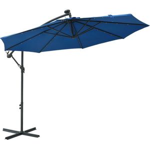 vidaXL-Zweefparasol-met-LED-verlichting-en-stalen-paal-300-cm-blauw