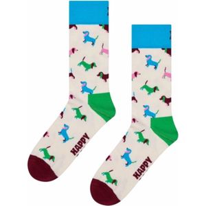 Happy Socks - Puppy Love - Huissokken - Wit - Unisex