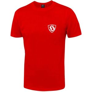 Hooligan H Letter T-shirt - Rood Kleur - Maat XXL
