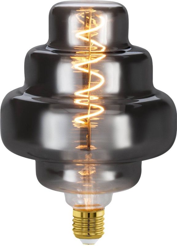 EGLO - LED Lamp - Rookglas - E27 - Ø 15 cm - Dimbaar - 2000K