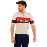 Santini Eroica Quiete Korte Mouw Wielertrui Beige S Man,Vrouw