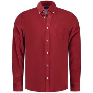 NZA - Rood - Overhemd - Corduroy - Regular Fit