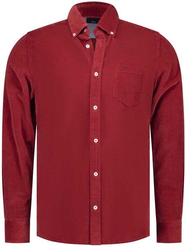 NZA - Rood - Overhemd - Corduroy - Regular Fit