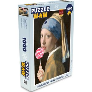 Puzzel Meisje met de parel - Vermeer - Lolly - Legpuzzel - Puzzel 1000 stukjes volwassenen