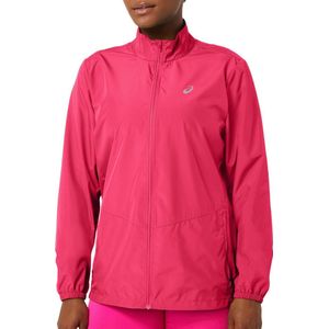 Asics Core Jacket  Sportjas - Maat L  - Vrouwen - donker roze/wit