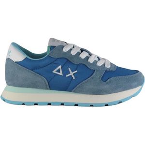 Sun68 Ally Solid Nylon Lage sneakers - Leren Sneaker - Dames - Blauw - Maat 39