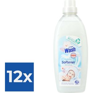 At Home Wasverzachter Sensitive 750 ml - Voordeelverpakking 12 stuks