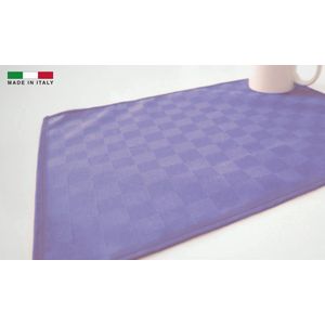 Textiel Placemat DAMINA Italy - Set van 4 Placemats - Paars - 45cm x 35cm - Waterdicht - Vuilafstotend - Makkelijk schoon