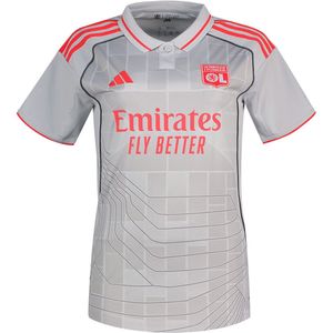 Adidas Olympique De Lyon 25/26 Derde Dames T-shirt Met Korte Mouwen Grijs S Vrouw