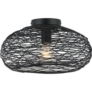 Chericoni Filo Sottile Plafondlamp - 1 lichts - Ø 34cm - Zwart - Gemaakt van IJzer & Metaal
