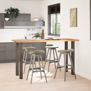 vidaXL Bartafel rechthoekig 200x80x112 cm massief eikenhout lichtbruin - Bartafel - Bartafels - Bartoptafel - Pubtafel