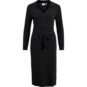 VILA VIMARLA COLLAR L/S KNIT DRESS Dames Jurk - Maat L