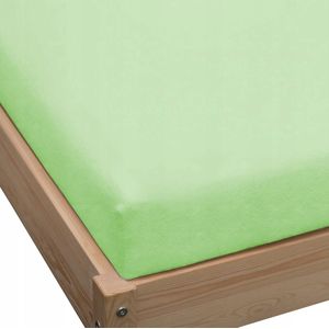 Jersey hoeslaken met elastiek 120x200 cm - Lichtgroen