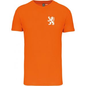 T-shirt kind Leeuw Klein Wit | Oranje shirt | Oranje | maat 152