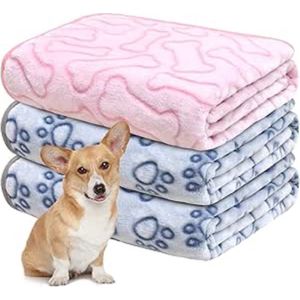 SHOP YOLO-hondendeken-zachte fleece-wasbaar wollig-kattendeken-tot middelgrote-honden katten-bank-80 x 60 cm