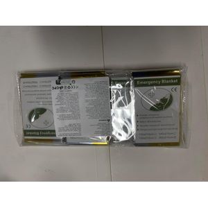Rescue Blanket - Emergency Blanket - Space Blanket - Safety Blanket - Hiking - Camping - 160 x 210 cm - Gold + Silver