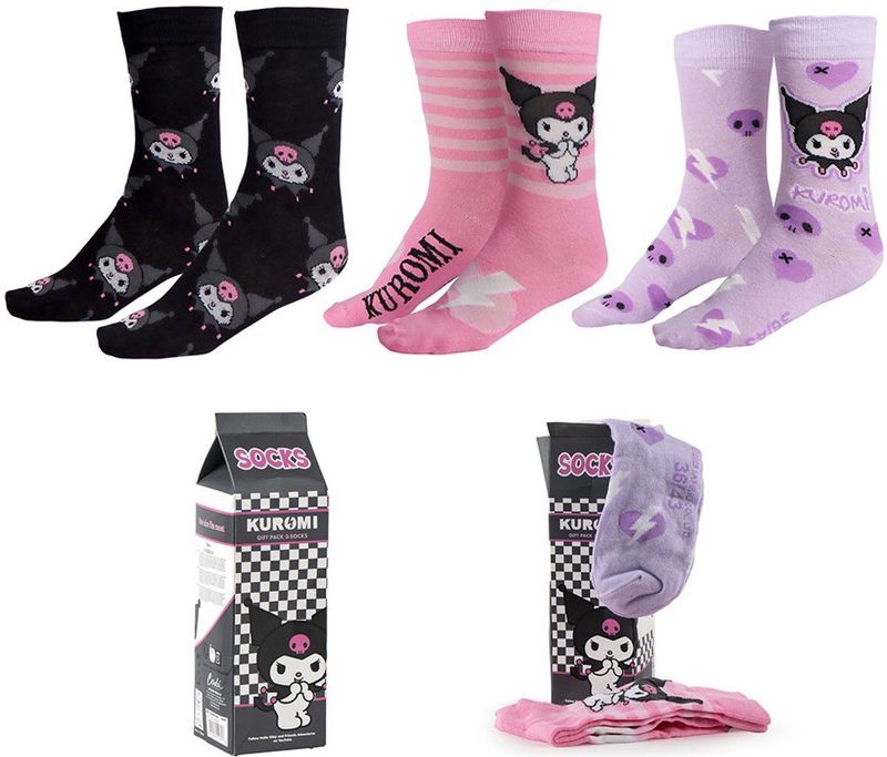 Hello Kitty Kuromi Dames Sokken - meerkleurig - one size