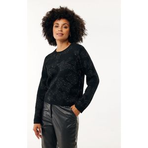 Mexx Sequins Knit Crewneck Black Dames - Maat L