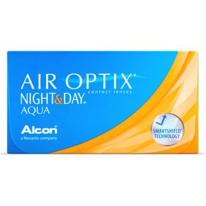 +5.50 - Air Optix® Night & Day® - 3 pack - Maandlenzen - BC 8.40 - Contactlenzen