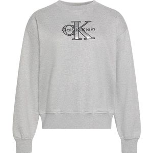 Calvin Klein Jeans Sweatshirt  lichtgrijs / zwart / wit