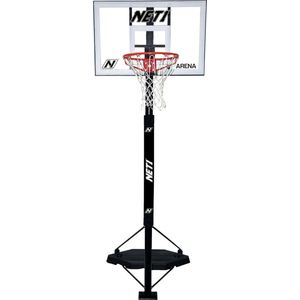 Net1 Arena verplaatsbare basketbalstandaard met ring - voor volwassenen