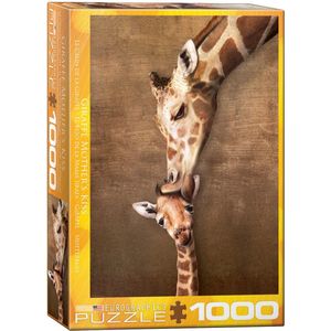 Eurographics puzzel Giraffe Mother's Kiss - 1000 stukjes
