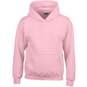 Gildan Zware Blend Childrens Unisex Hooded Sweatshirt Top / Hoodie (Lichtroze)
