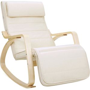 Luxe schommelstoel - Voor binnen - Loungestoel met hoofdkussen - Volwassenen - Loungezetel - Modern