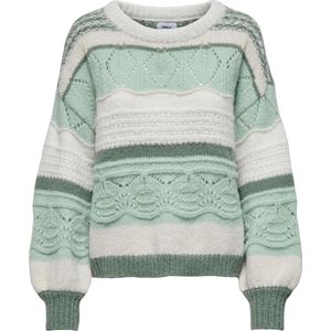 Only Trui Onladina Life L/s Pullover Knt Noos 15257667 Silt Green Dames Maat - XS