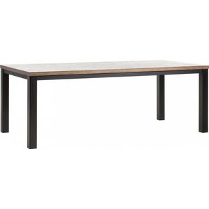 Woonexpress Eettafel Middelburg - MDF - Bruin - 100x77x220 cm (BxHxD)