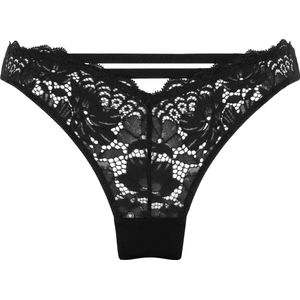Hunkemöller Dames Lingerie Brazilian Andrea - Zwart - maat XS
