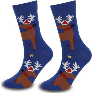 Kerstkousen - 21*7*23cm - Warme herfst- en winterkousen - Kerstkousen - Dikke warme kousen voor herfst en winter - Huis- en slaapkousen - Kousen tot halverwege de kuit - Kousen - Voeg kerstsfeer toe - Kerstcadeaukousen