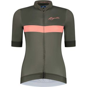 Rogelli Prime Fietsshirt - Korte Mouwen - Dames - Groen, Koraal - Maat XL