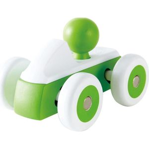 Houten speelgoedauto groen
