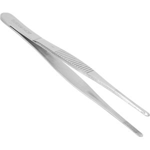 Tweezers - RVS - Verbandtangen - Rechte Punt - Geribbelde - Chirurgische Pincet - Antislip - 14cm