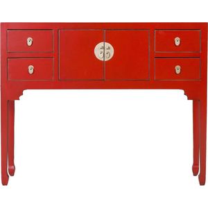 Fine Asianliving Chinese Sidetable Lucky Rood - Orientique Collectie B100xD26xH80cm Chinese Meubels Oosterse Kast