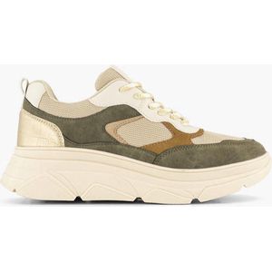 Oxmox Chunky Sneakers Beige/Groen