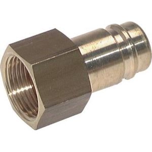 Messing DN 15 Luchtkoppeling Insteeknippel G 1/2 inch Binnendraad - CLP15-F-B-P-012