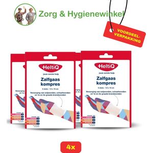 Heltiq Zalfgaaskompres - 7,5 x 10cm - 4 x 6 stuks Voordeelverpakking!