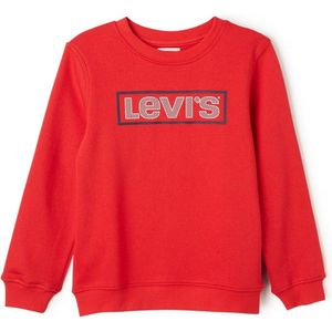 Levi's Sweater met frontprint en logo - Rood - Maat 128