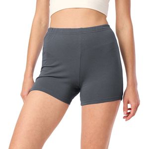 Merry Style MS-MS10-392-LE Dames Leggings - Sport - Vrijetijdsbroek - Hotpants - Shorts - Boxershorts - Kort - Katoen - Grijs - XS
